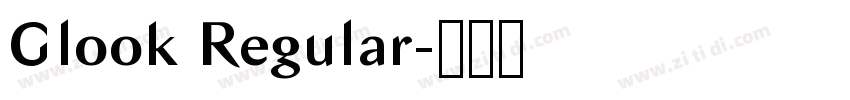 Glook Regular字体转换